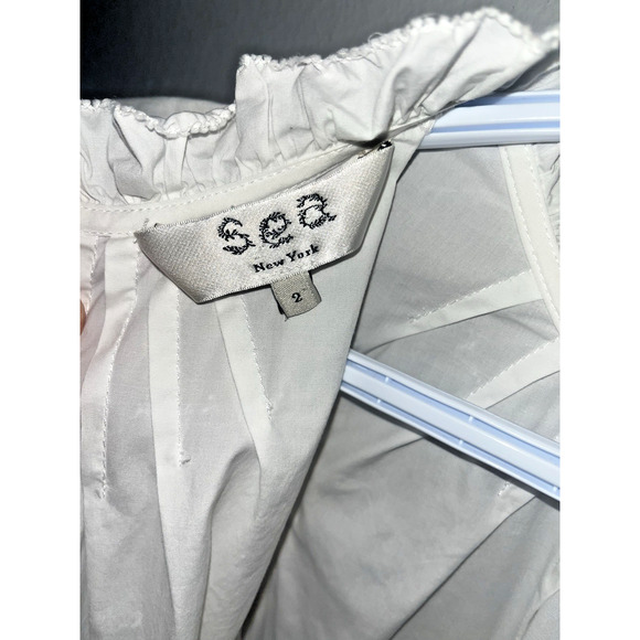 Sea New York Olithia Cowl Neck Ruffle Tiered Dress Off White Womens 2 - Picture 2 of 6